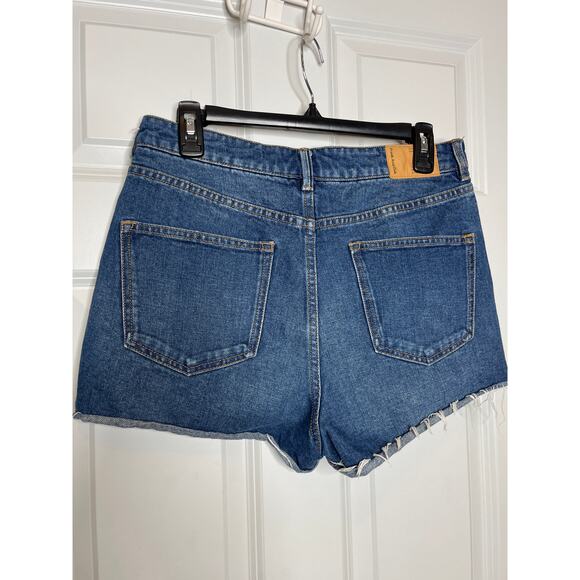 Frank and Oak Size 29 Blue Denim Cut Off Jean Shorts - Picture 2 of 7